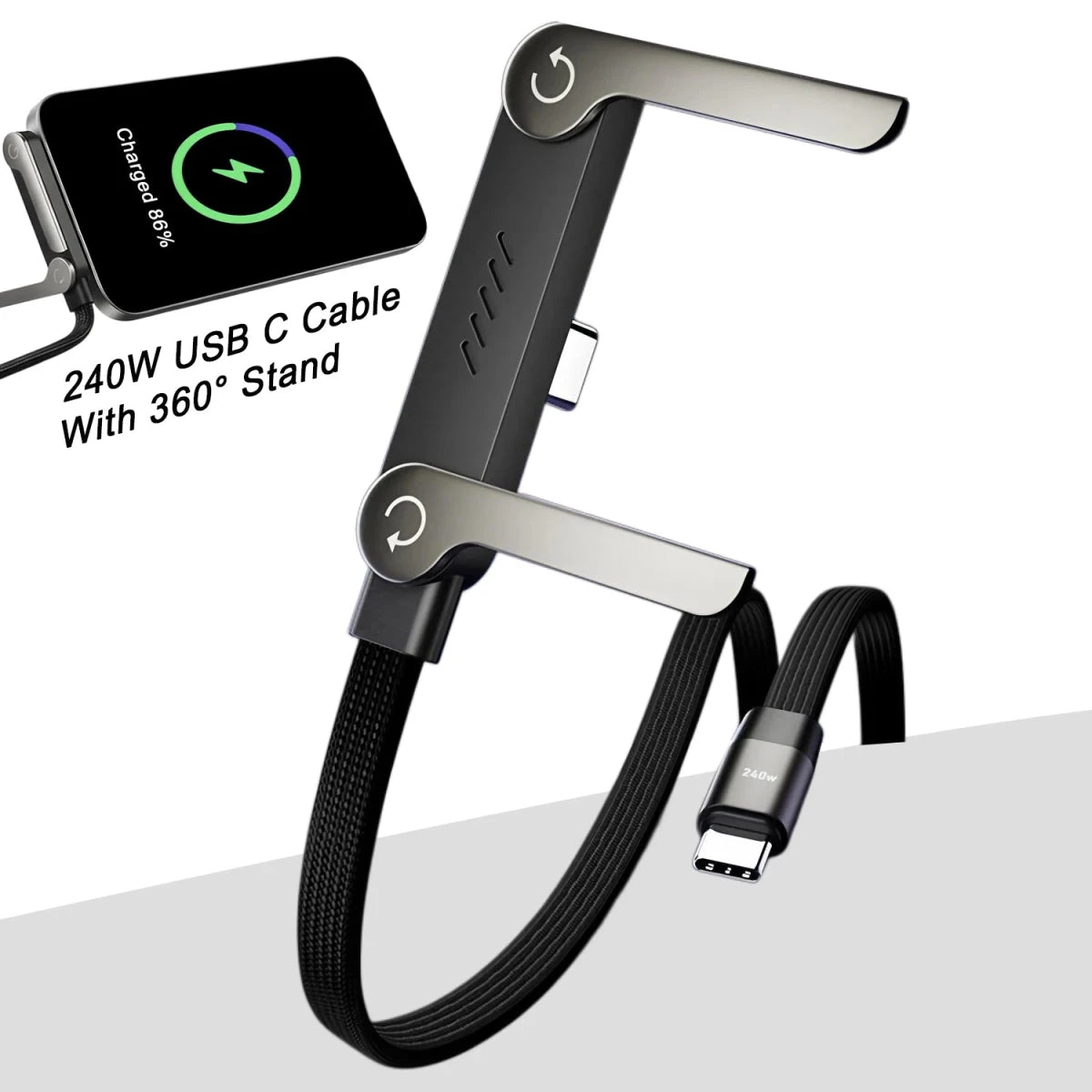 2-in-1 Phone Charger with 240W Fast Charging & - Essentials Gadget Love