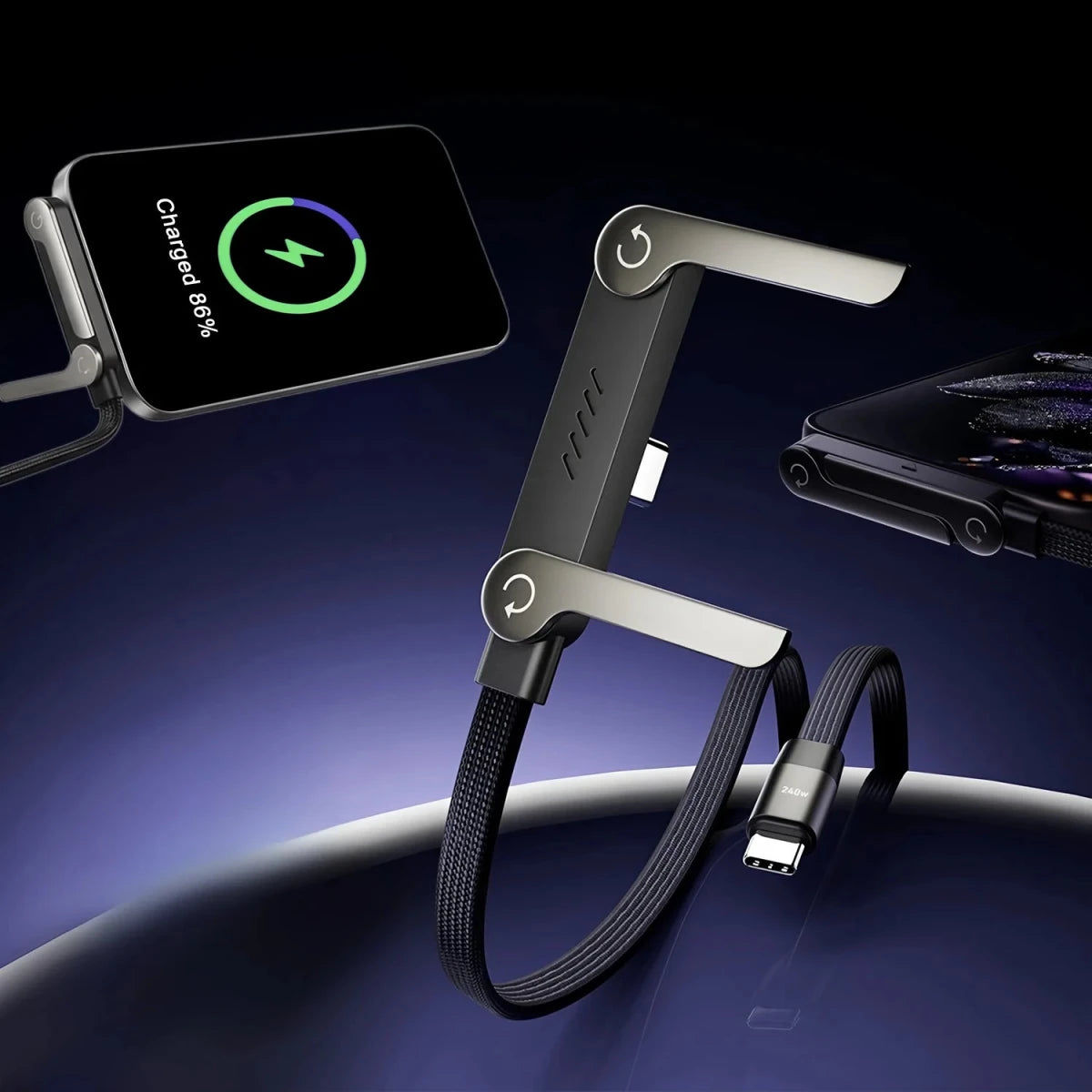 2-in-1 Phone Charger with 240W Fast Charging & - Essentials Gadget Love