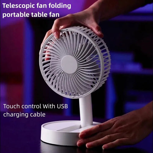 2026 USB Foldable Mini Fan with 4 Speeds & Timer for - Essentials Gadget Love