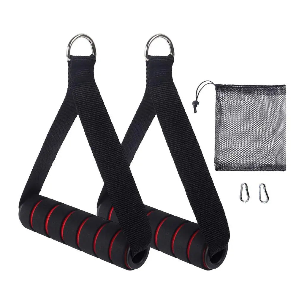 2x Heavy Duty Exercise Handles with Carabiners for - Essentials Gadget Love