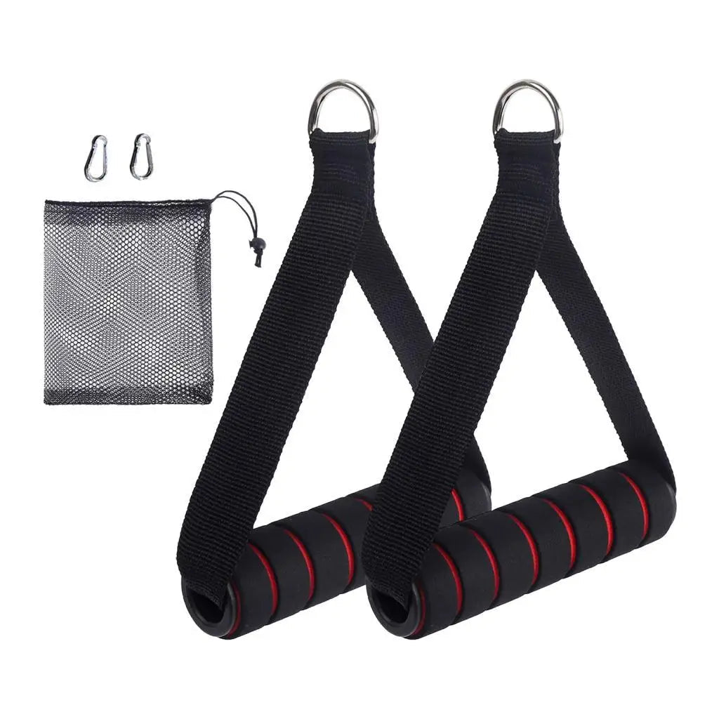 2x Heavy Duty Exercise Handles with Carabiners for - Essentials Gadget Love