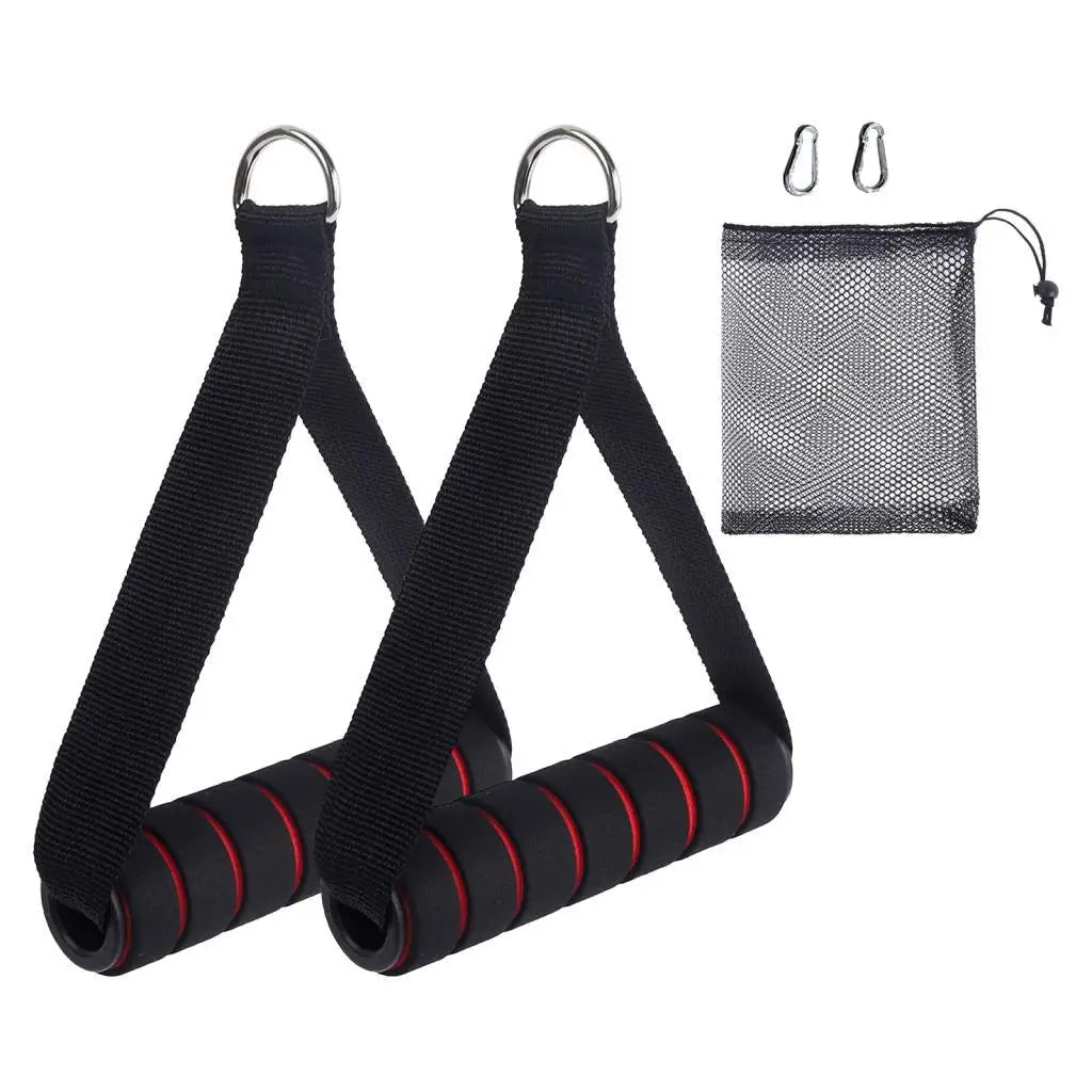 2x Heavy Duty Exercise Handles with Carabiners for - Essentials Gadget Love
