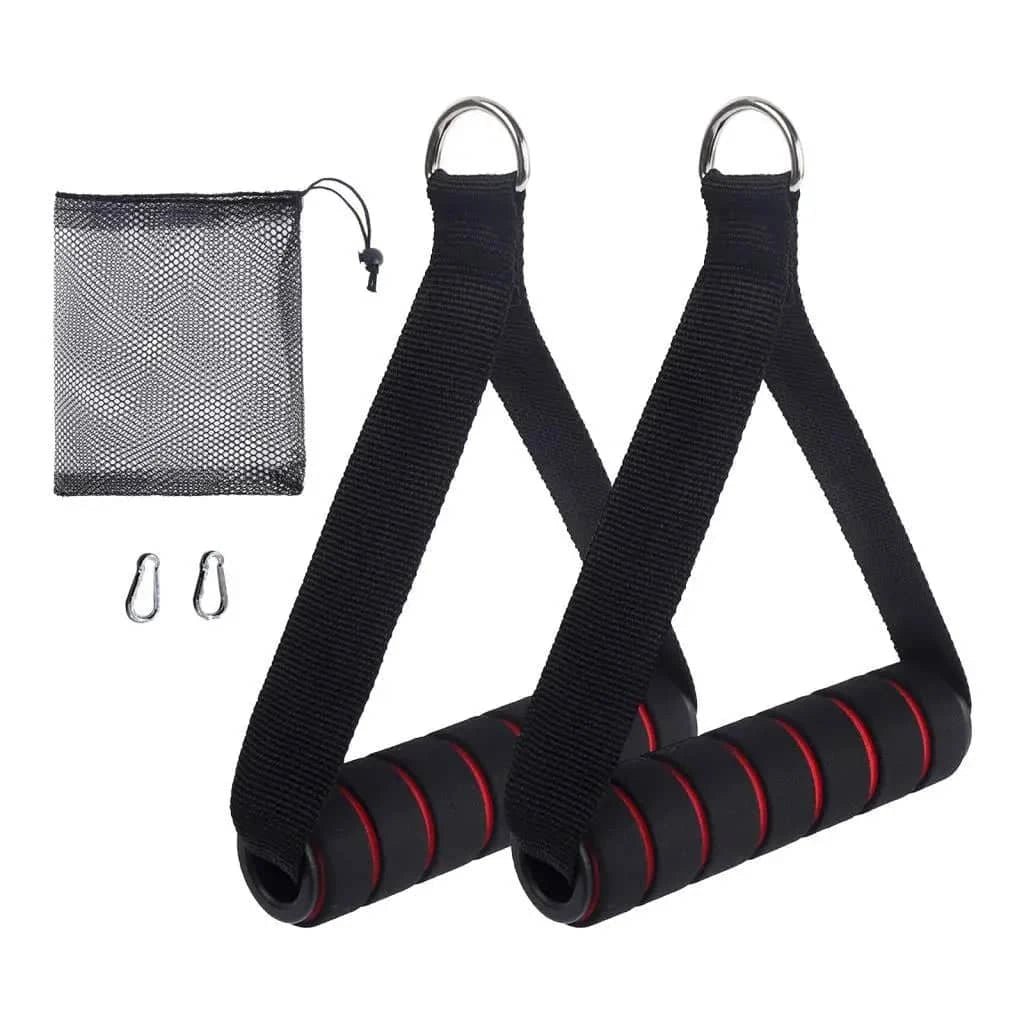 2x Heavy Duty Exercise Handles with Carabiners for - Essentials Gadget Love