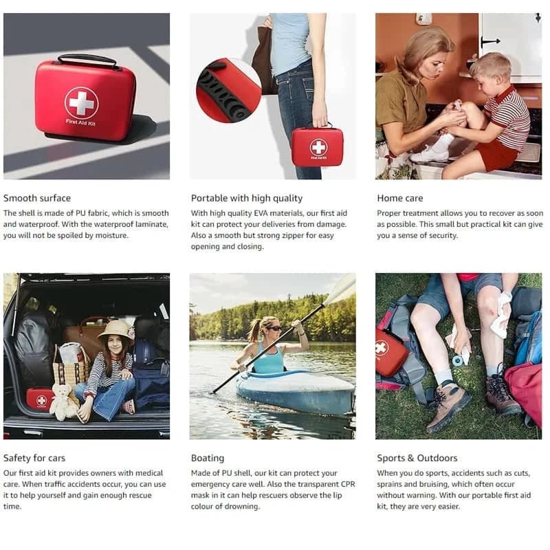 38pcs Essential First Aid Kit for Home & Camping Safety - Essentials Gadget Love