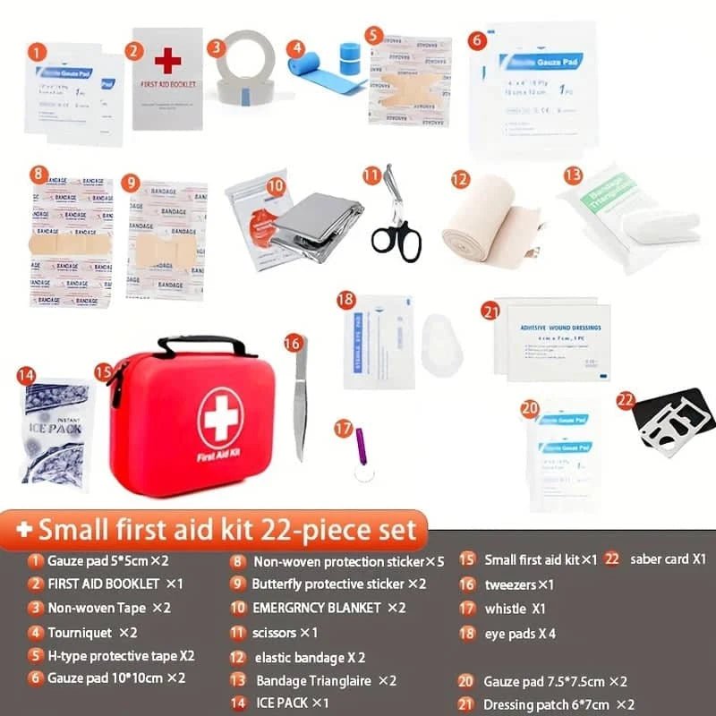 38pcs Essential First Aid Kit for Home & Camping Safety - Essentials Gadget Love