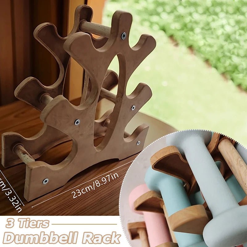 6-Slot Dumbbell Rack for Home Gym Space Saving & Safety - Essentials Gadget Love