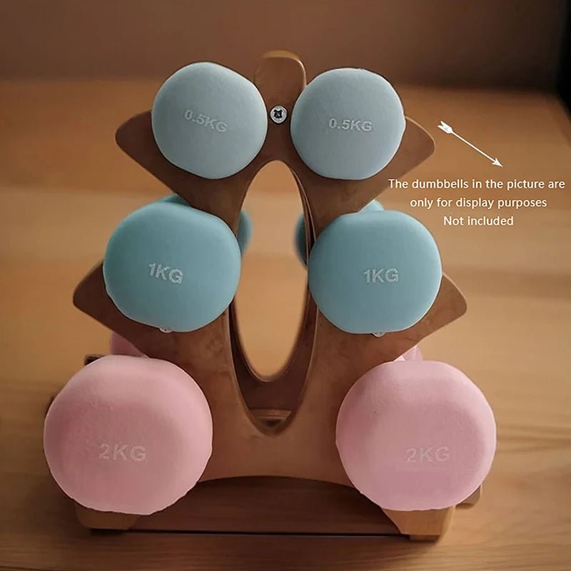 6-Slot Dumbbell Rack for Home Gym Space Saving & Safety - Essentials Gadget Love