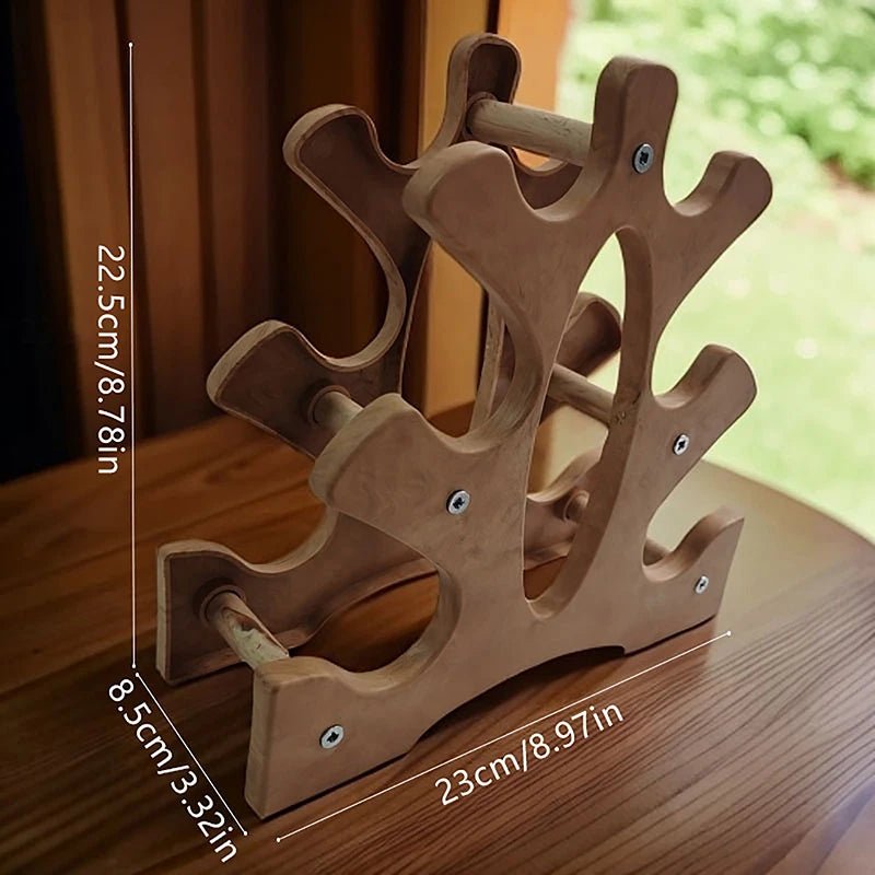 6-Slot Dumbbell Rack for Home Gym Space Saving & Safety - Essentials Gadget Love