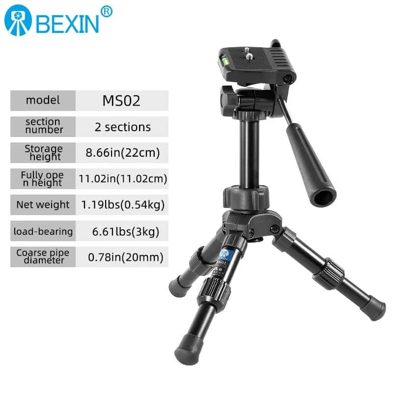 BEXIN Mini Tripod Phone Stand Flexible Folding Pocket - Essentials Gadget Love