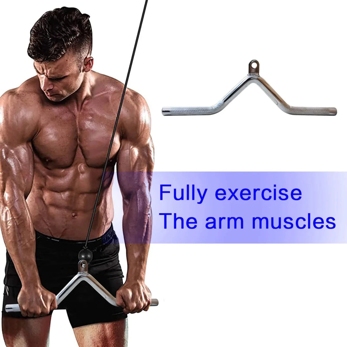 Chrome Lat Pull Down Bar with Anti-Rust High Load - Essentials Gadget Love