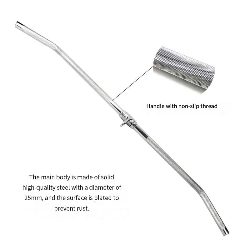 Chrome Lat Pull Down Bar with Anti-Rust High Load - Essentials Gadget Love