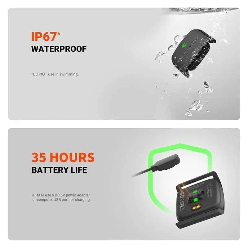 COOSPO HW9 Heart Rate Monitor Armband with HR Zones & - Essentials Gadget Love