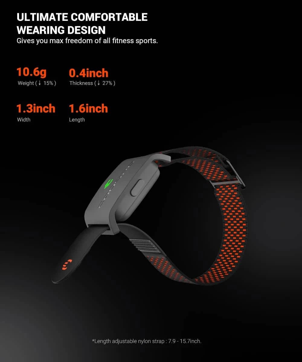 COOSPO HW9 Heart Rate Monitor Armband with HR Zones & - Essentials Gadget Love