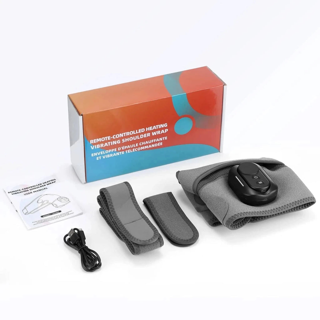 Cordless Magnetic Remote Shoulder Massager with Heating - Essentials Gadget Love