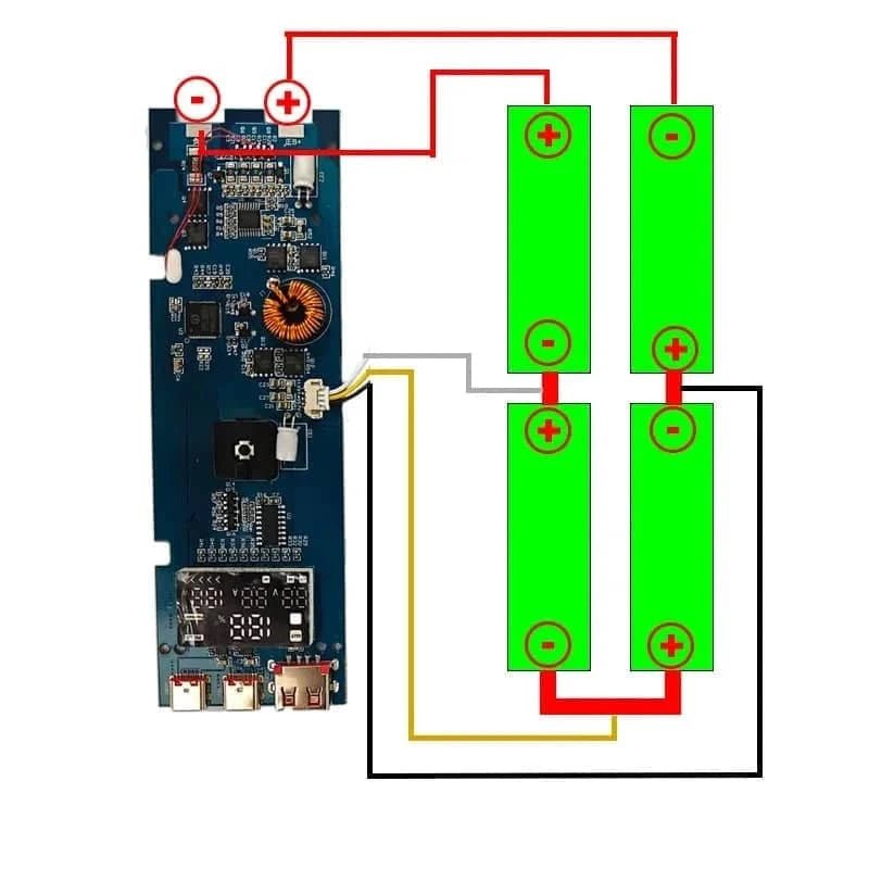 DIY 100W PD Fast Charging Power Bank Case for 4x 21700 - Essentials Gadget Love