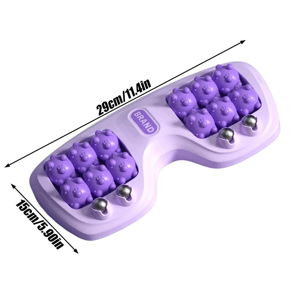 Dual Foot Massager Roller with Magnetic Beads for Pain - Essentials Gadget Love