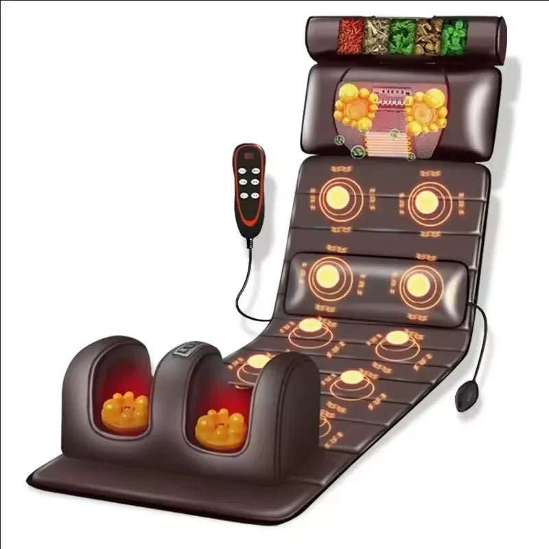 Electric Full Body Massage Mattress with Heating & - Essentials Gadget Love
