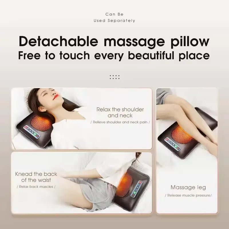 Electric Full Body Massage Mattress with Heating & - Essentials Gadget Love