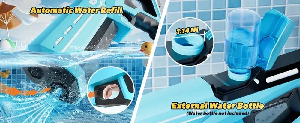 Electric Water Gun Toy for Adults & Kids | Automatic - Essentials Gadget Love