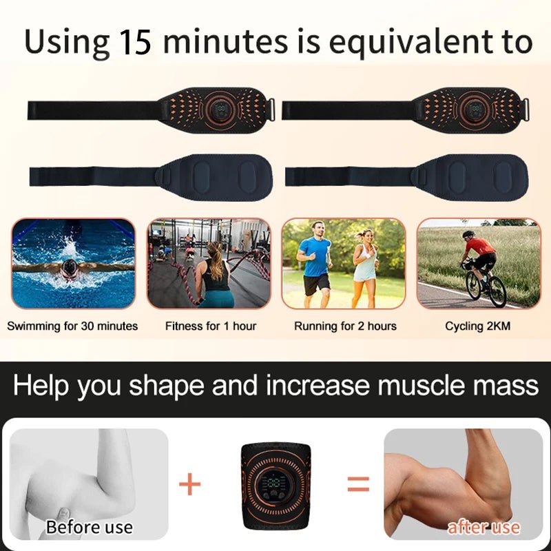 EMS Muscle Toner Arm Trainer & Thigh Leg Stimulator - Essentials Gadget Love