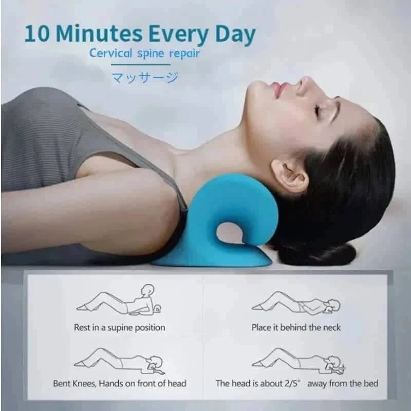 Ergonomic Neck & Shoulder Relaxer Pillow with 15 - Essentials Gadget Love