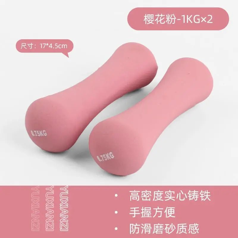 Ergonomic Neoprene Dumbbell Set for Home Pilates & - Essentials Gadget Love