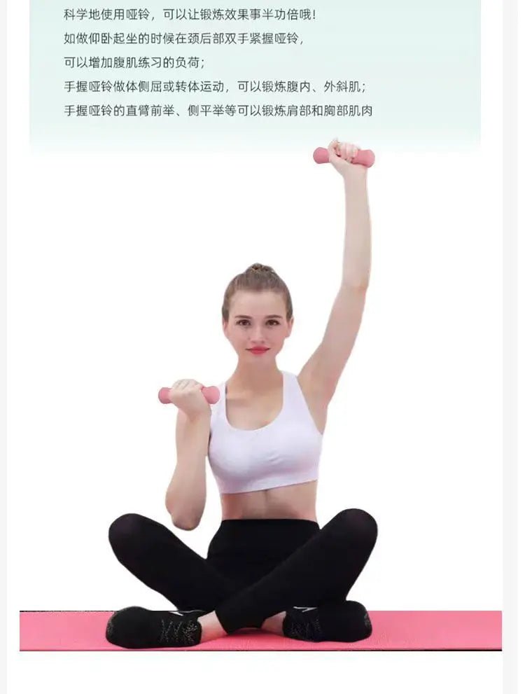 Ergonomic Neoprene Dumbbell Set for Home Pilates & - Essentials Gadget Love
