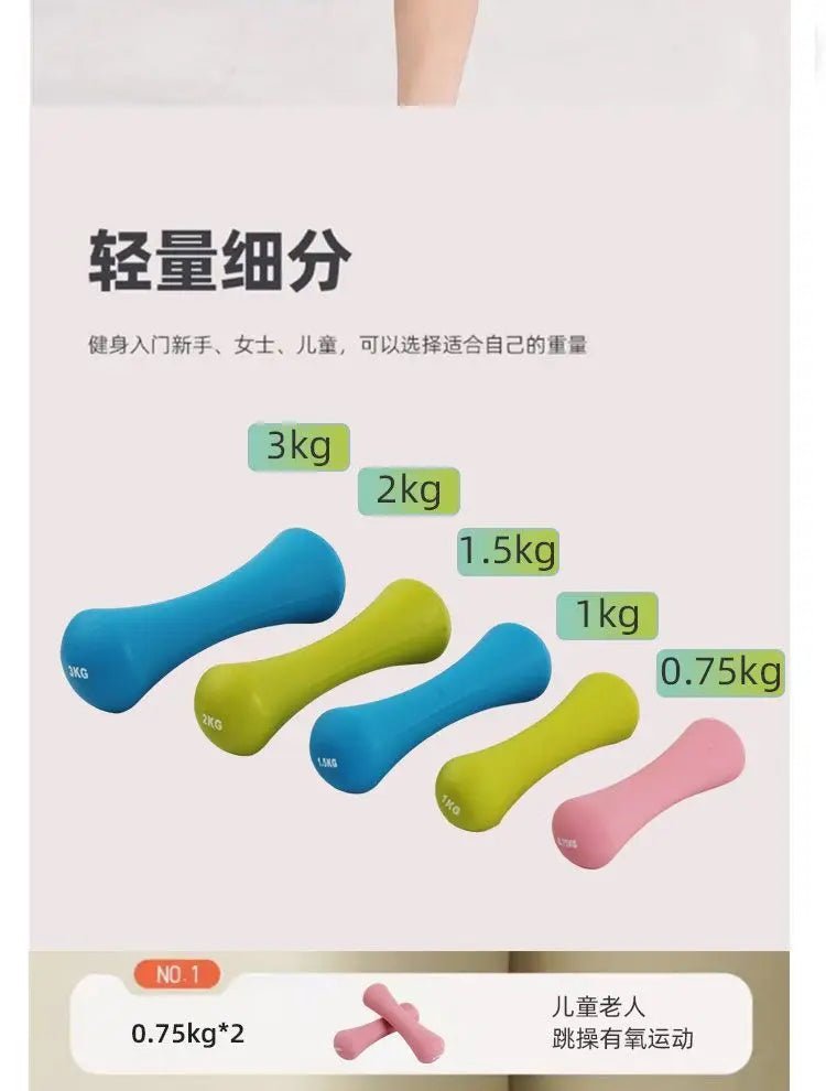 Ergonomic Neoprene Dumbbell Set for Home Pilates & - Essentials Gadget Love
