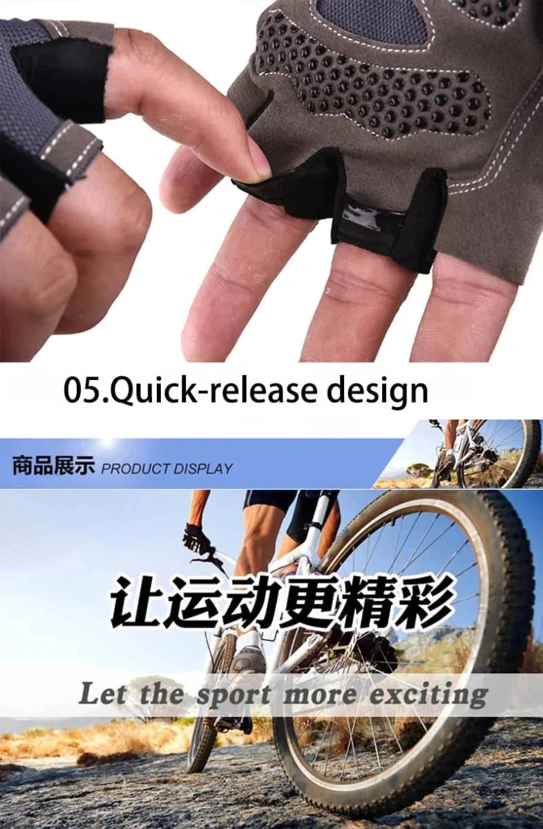 Fingerless Gym Gloves for Men and Women - Anti Slip - Essentials Gadget Love