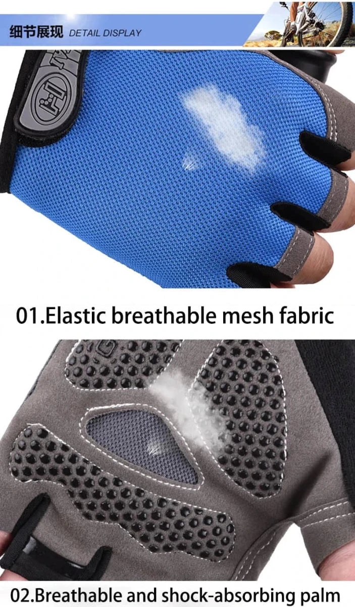 Fingerless Gym Gloves for Men and Women - Anti Slip - Essentials Gadget Love