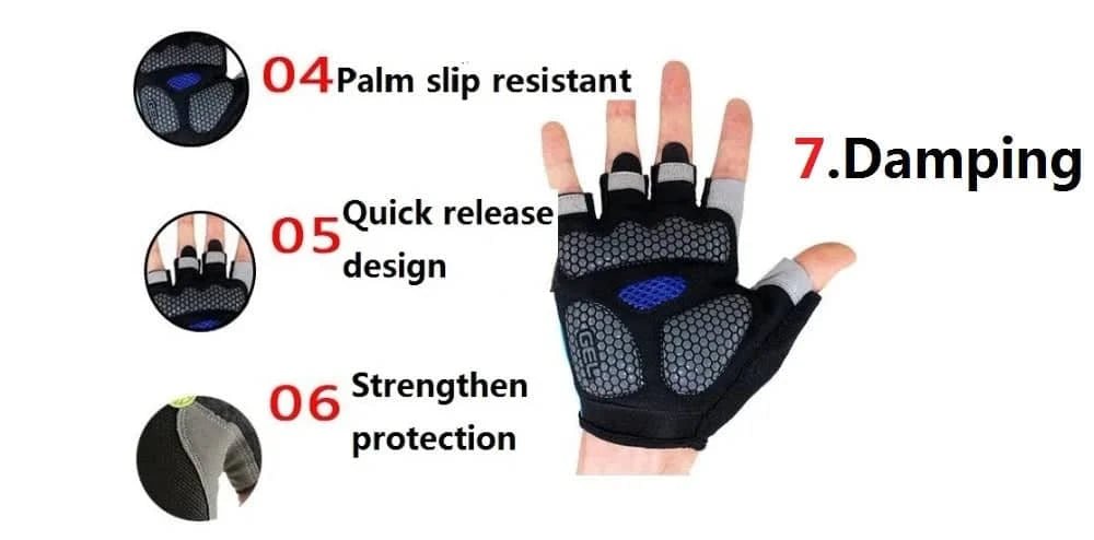 Fingerless Gym Gloves for Men and Women - Anti Slip - Essentials Gadget Love