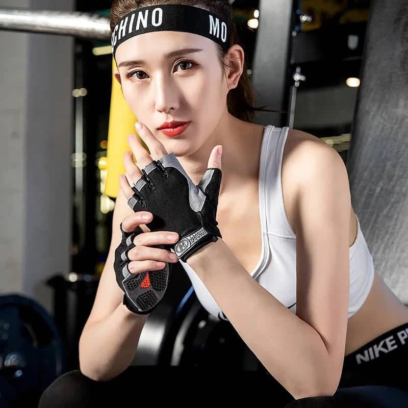 Fingerless Gym Gloves for Men and Women - Anti Slip - Essentials Gadget Love