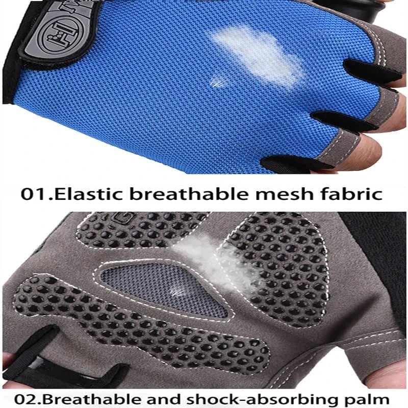 Fingerless Gym Gloves for Men and Women - Anti Slip - Essentials Gadget Love