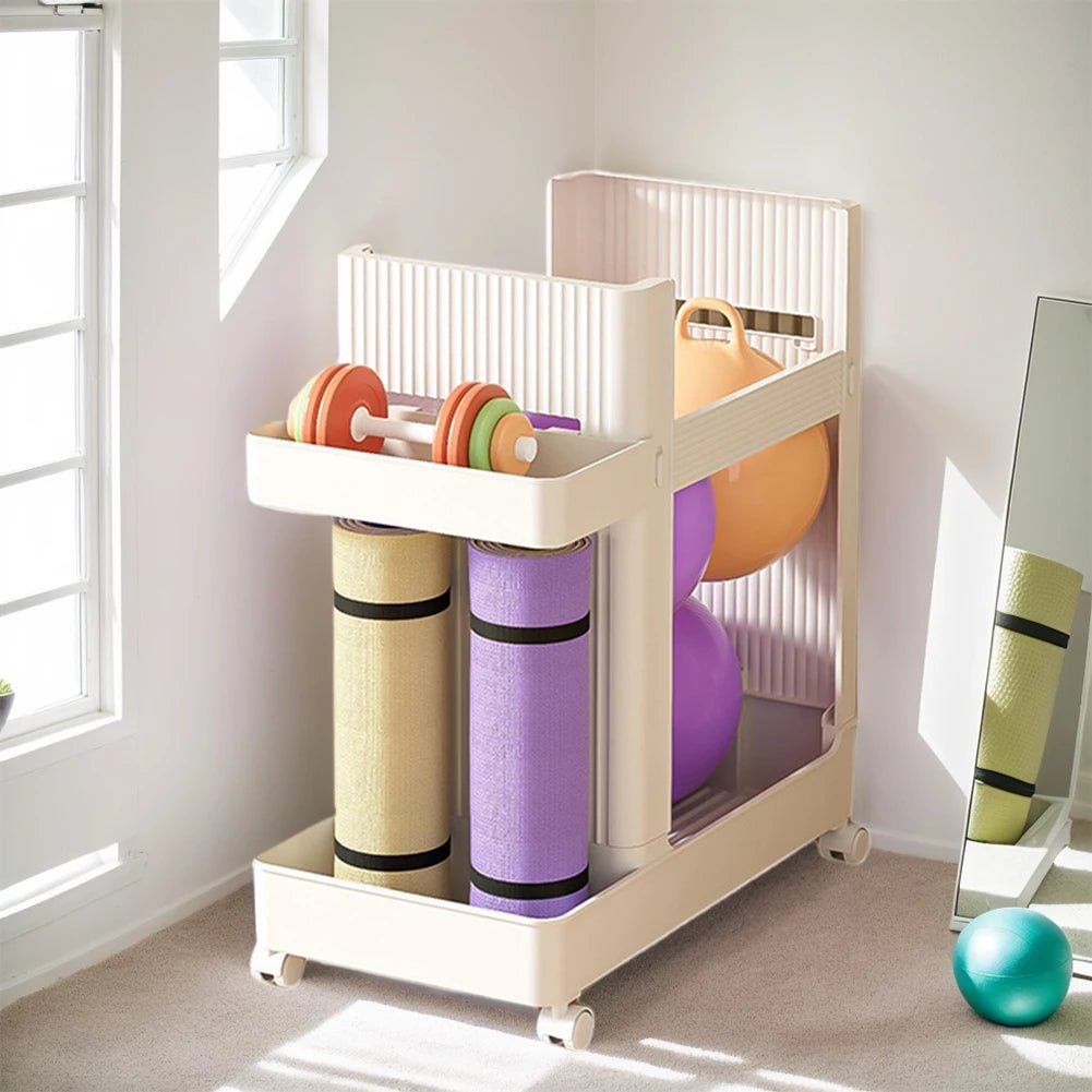 Gym Equipment Holder with Wheels - Fitness & Yoga - Essentials Gadget Love