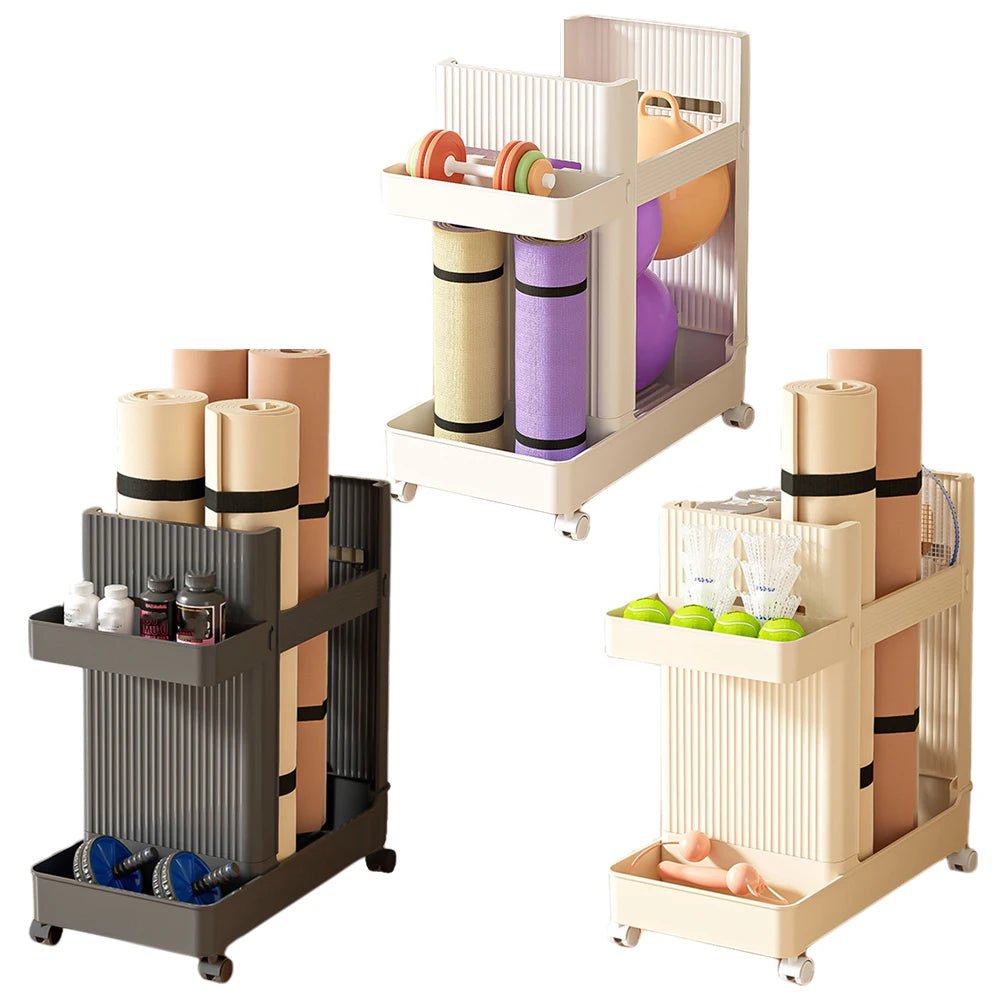 Gym Equipment Holder with Wheels - Fitness & Yoga - Essentials Gadget Love