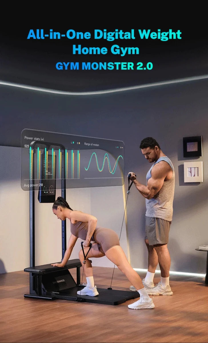 Gym Monster 2 Smart Fitness Home Gym with 21.5'' HD - Essentials Gadget Love