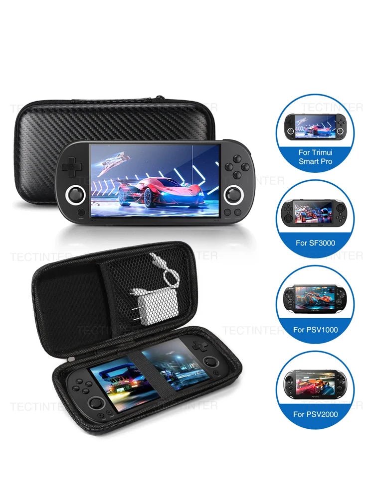 Hard PU Carrying Case & Screen Protector for R36S Game - Essentials Gadget Love