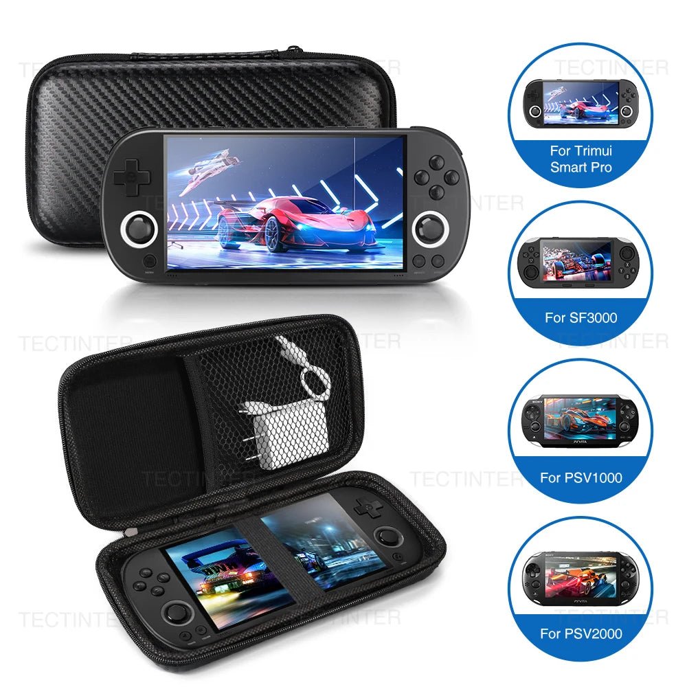 Hard PU Carrying Case & Screen Protector for R36S Game - Essentials Gadget Love