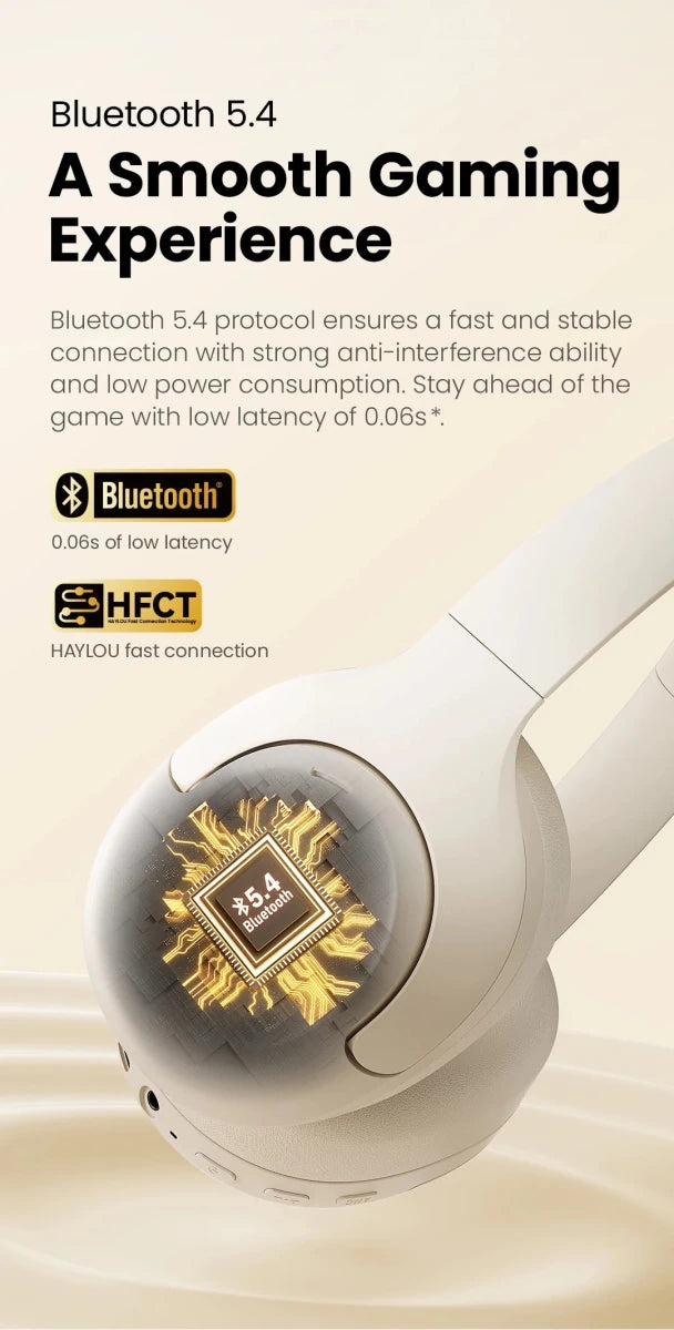 HAYLOU S30 Wireless Bluetooth 5.4 ANC Headphones with - Essentials Gadget Love