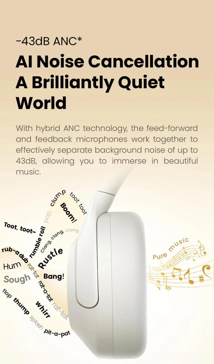 HAYLOU S30 Wireless Bluetooth 5.4 ANC Headphones with - Essentials Gadget Love