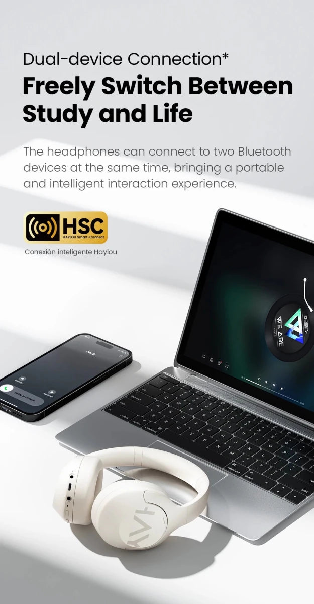 HAYLOU S30 Wireless Bluetooth 5.4 ANC Headphones with - Essentials Gadget Love