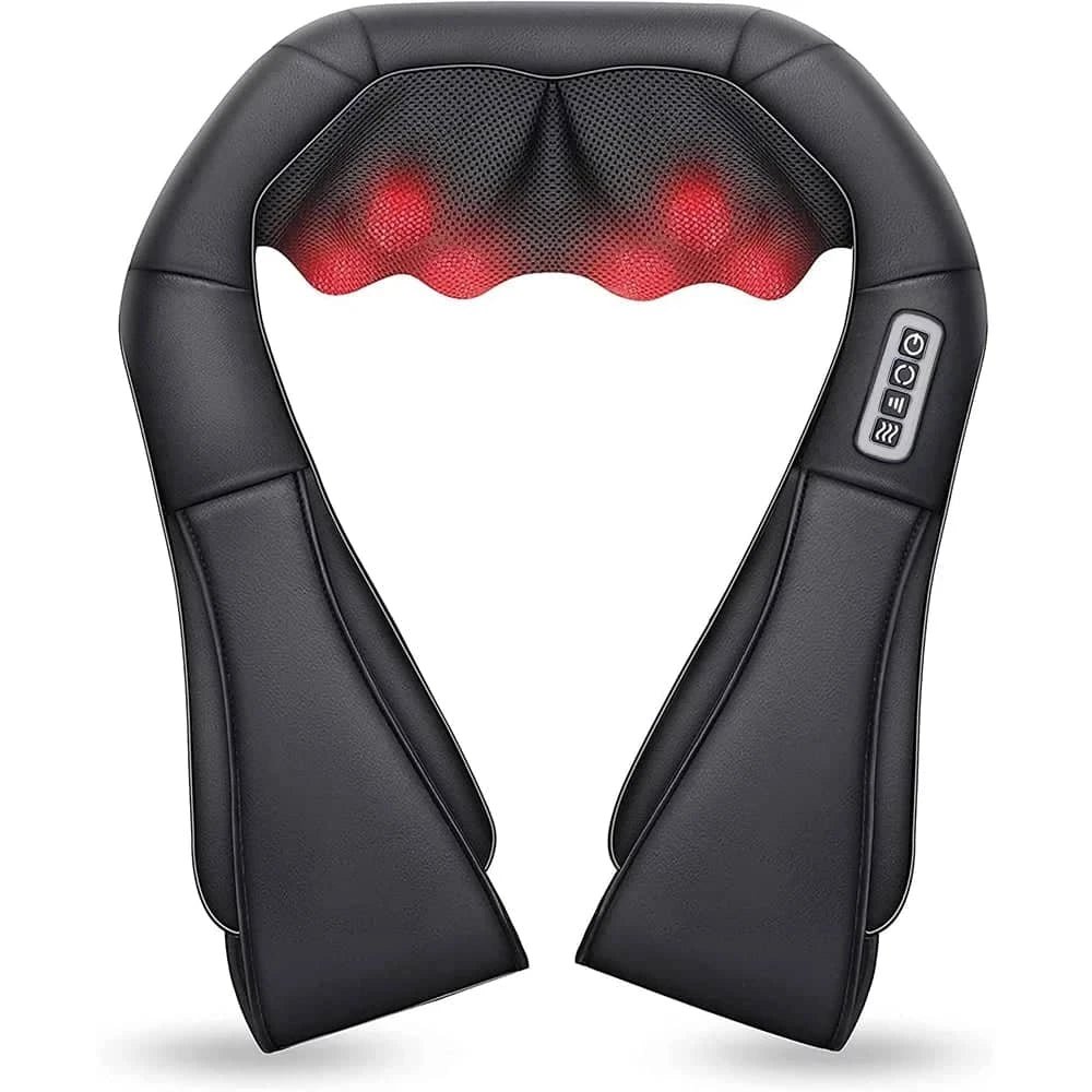 Heated Shiatsu Neck & Shoulder Massager with Deep - Essentials Gadget Love