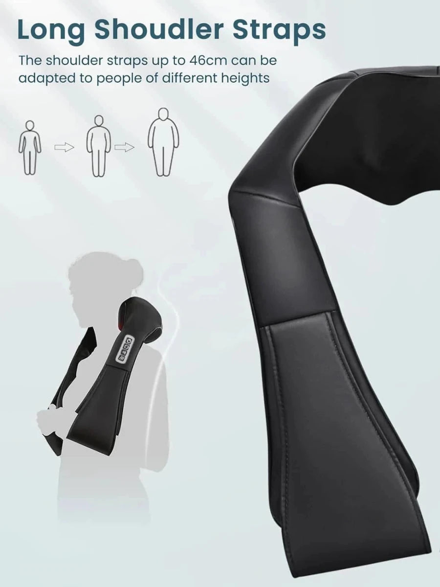 Heated Shiatsu Neck & Shoulder Massager with Deep - Essentials Gadget Love
