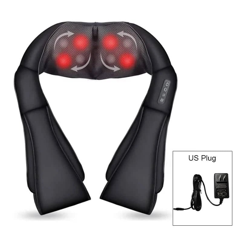 Heated Shiatsu Neck & Shoulder Massager with Deep - Essentials Gadget Love