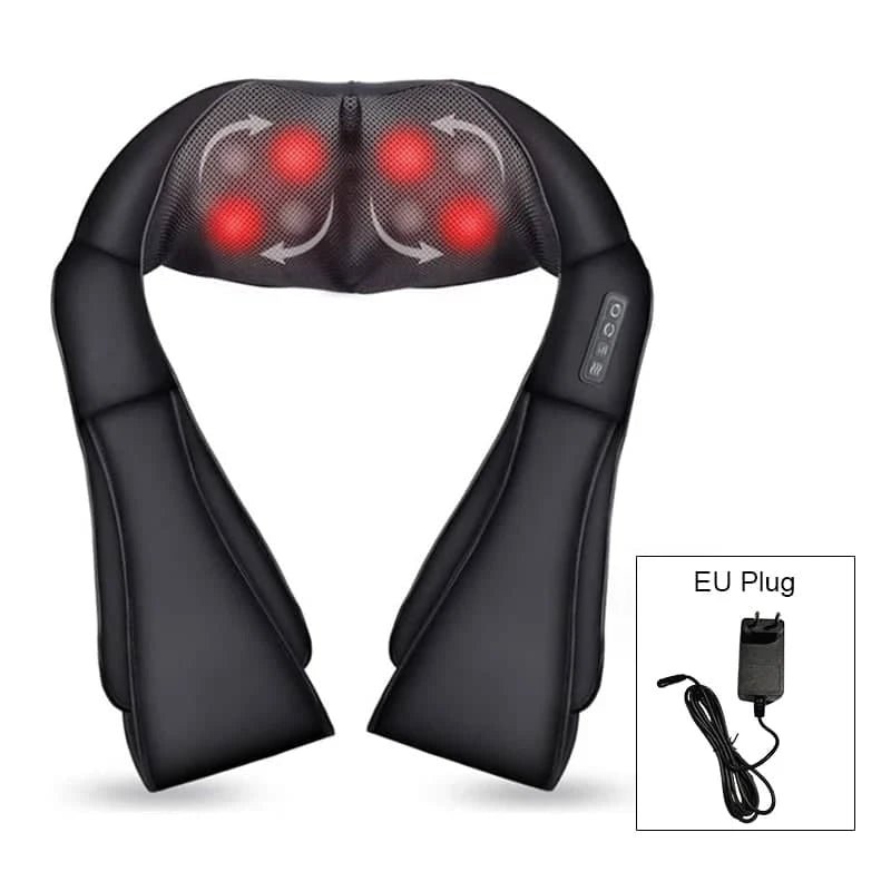 Heated Shiatsu Neck & Shoulder Massager with Deep - Essentials Gadget Love