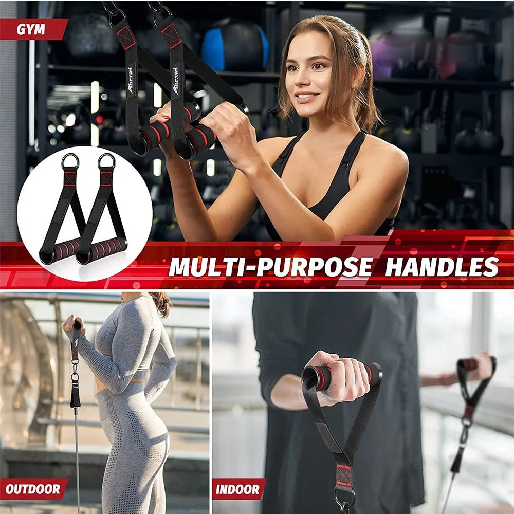 Heavy Duty Gym Resistance Bands Handles with Anti-Slip - Essentials Gadget Love