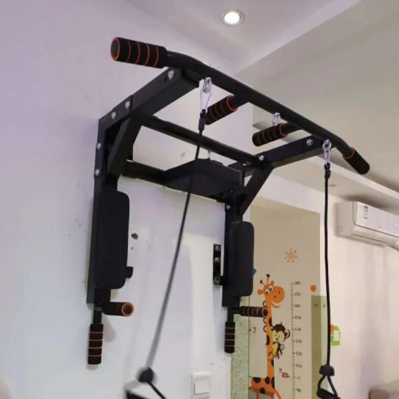 Home Gym Wall-Mounted Pull-Up Bar for Indoor Fitness - Essentials Gadget Love
