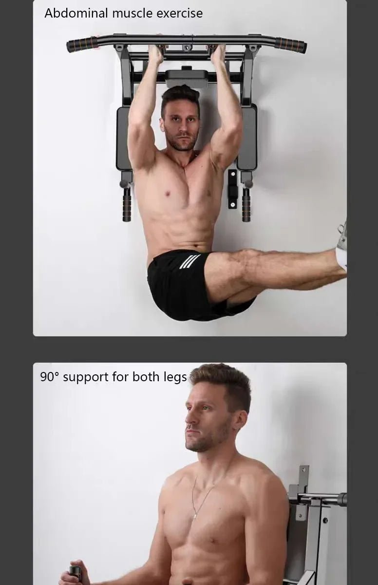 Home Gym Wall-Mounted Pull-Up Bar for Indoor Fitness - Essentials Gadget Love