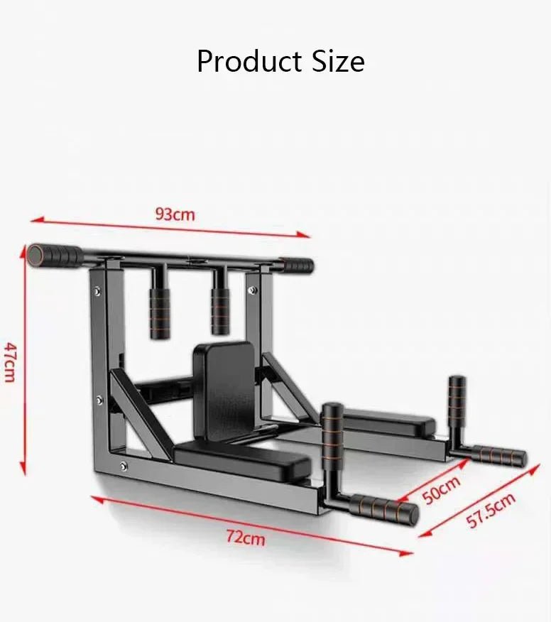Home Gym Wall-Mounted Pull-Up Bar for Indoor Fitness - Essentials Gadget Love