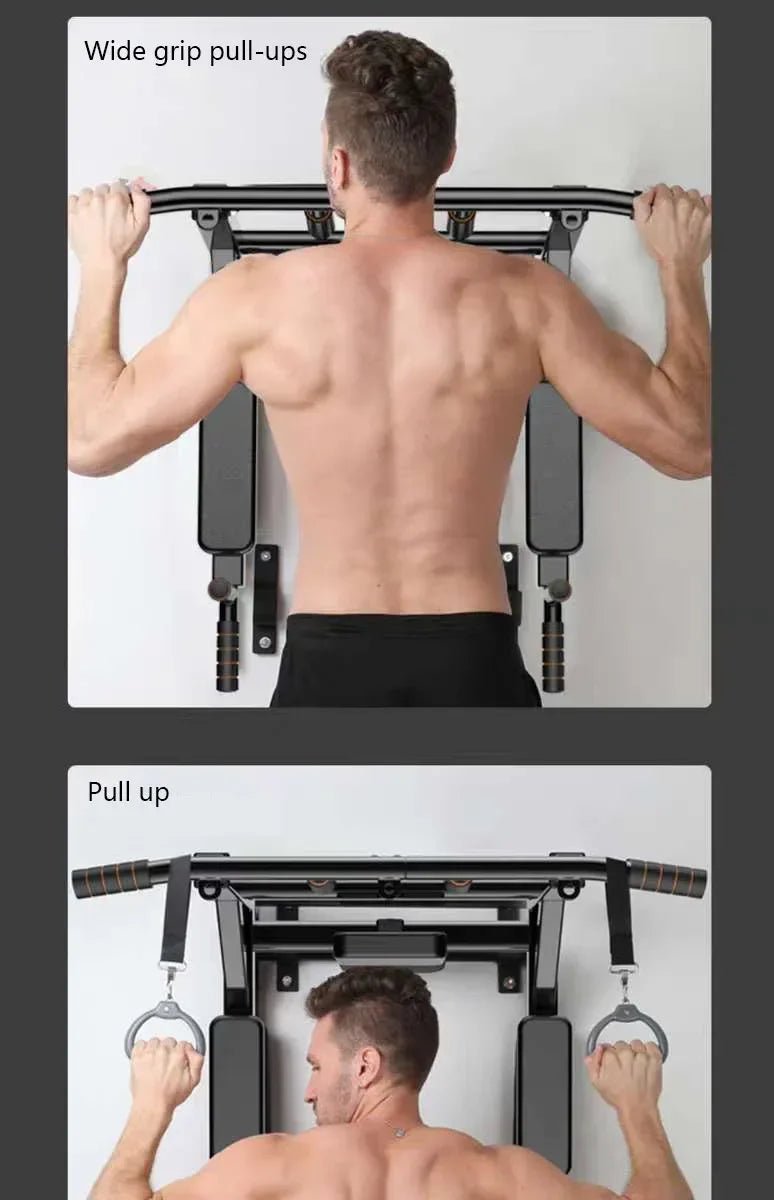Home Gym Wall-Mounted Pull-Up Bar for Indoor Fitness - Essentials Gadget Love